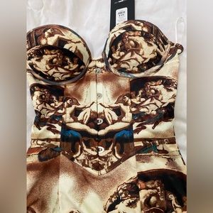 Strapless mini dress